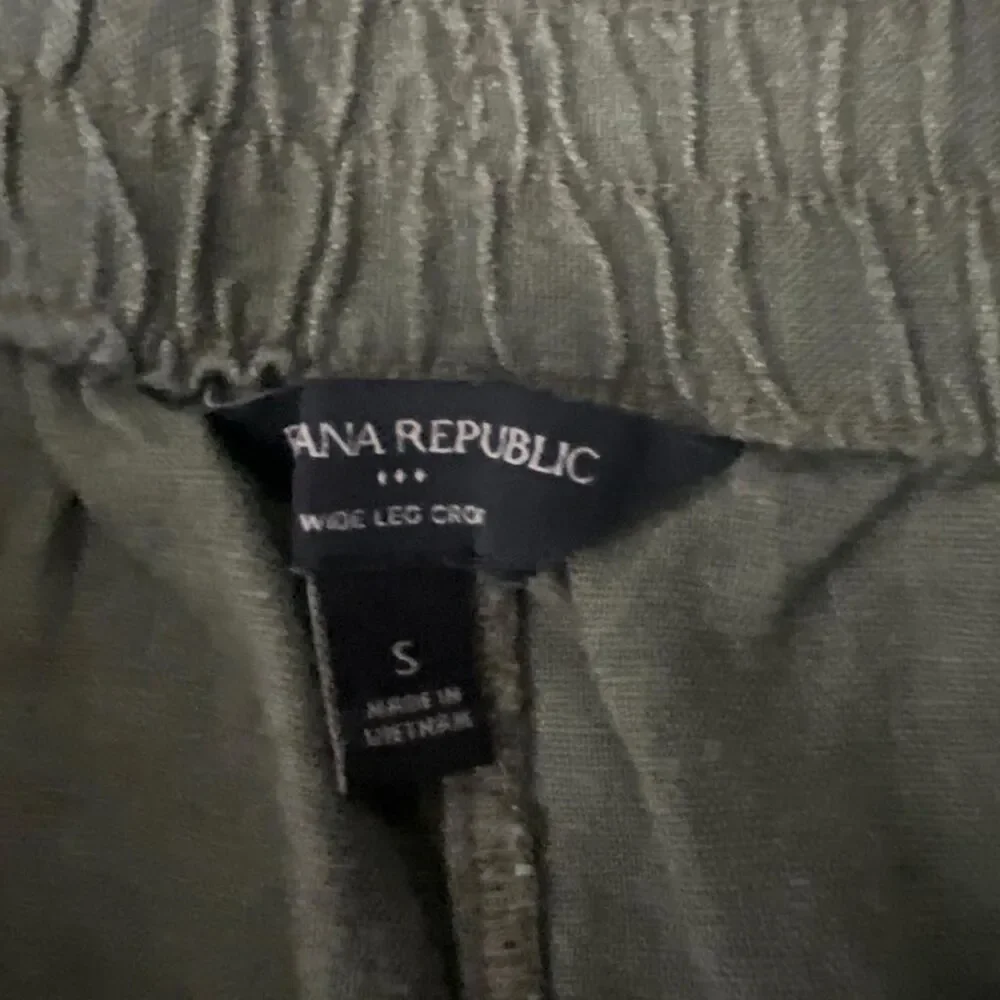 Banana-republic Women's  Olive Green Linen Pants Sz Small